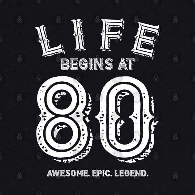 Life begins at 80 by BB Funny Store